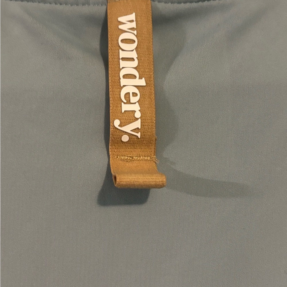 Wonderly Long Day Hiking Teal Tank Top Size M - Picture 3 of 7